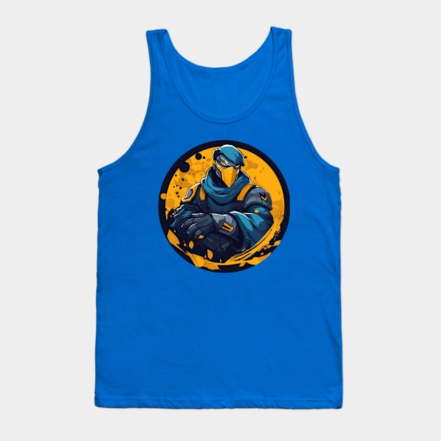 ⚡High-Tech Ukrainian Soldier T-Shirt⚡ Tank Top by Adjorr